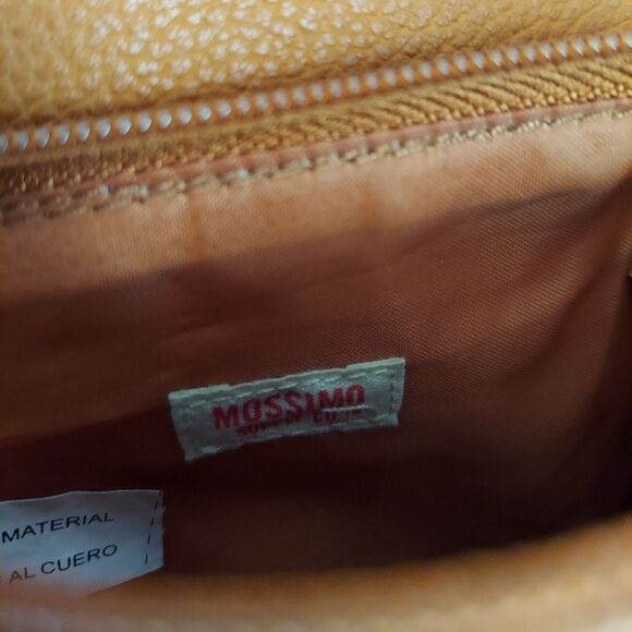 Mossimo Supply Co Brown Faux Leather Tassel Mini Crossbody Bag - Picture 4 of 6
